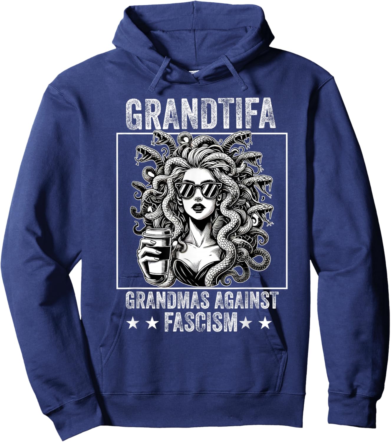 Protest Medusa Feminist Hoodie - Hoodie | Navy