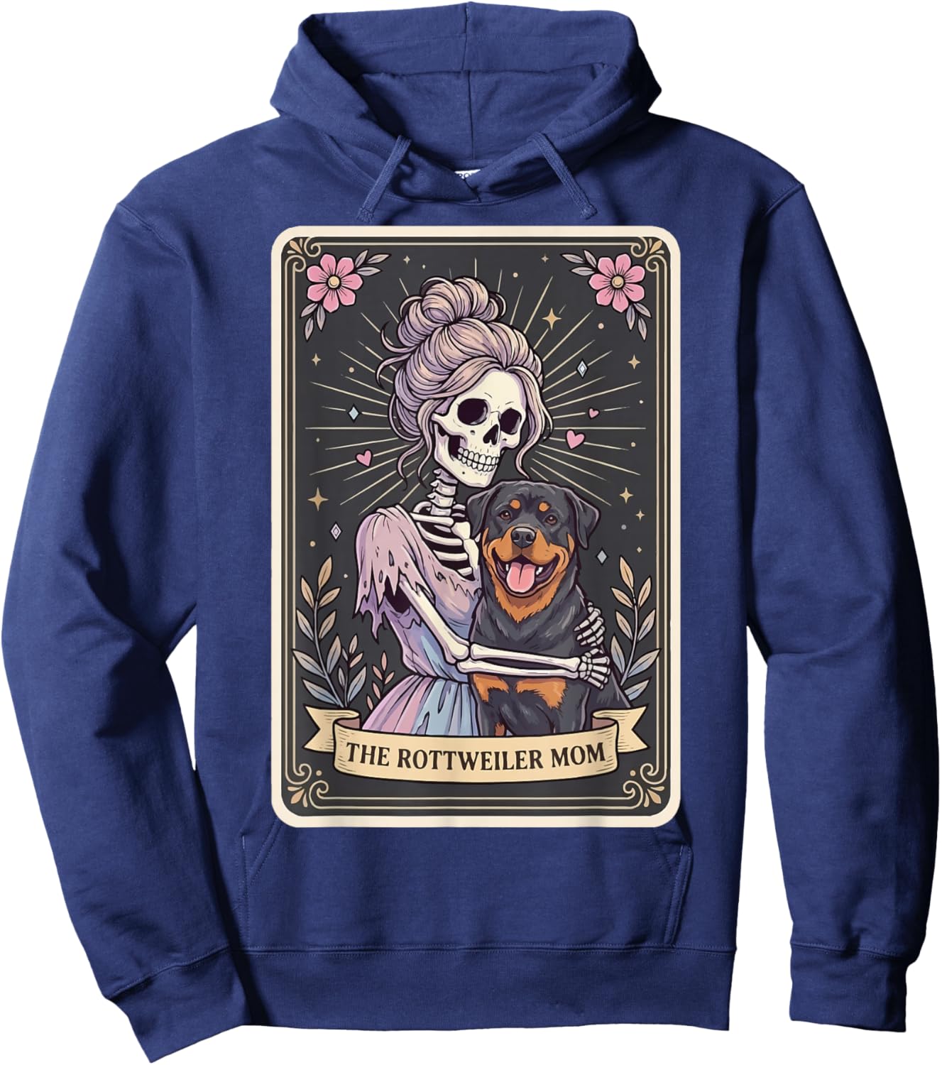 The Rottweiler Mom Tarot Card Hoodie - Hoodie | Navy