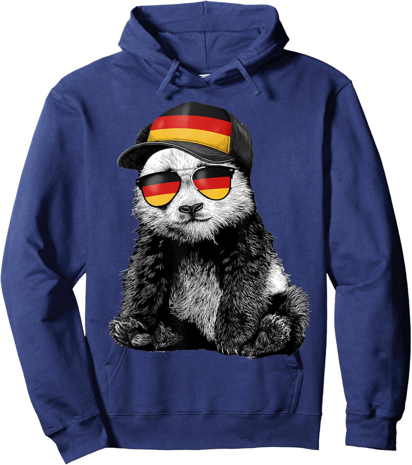 Deutschland Panda German Pride Germany Flag Hoodie - Hoodie | Navy