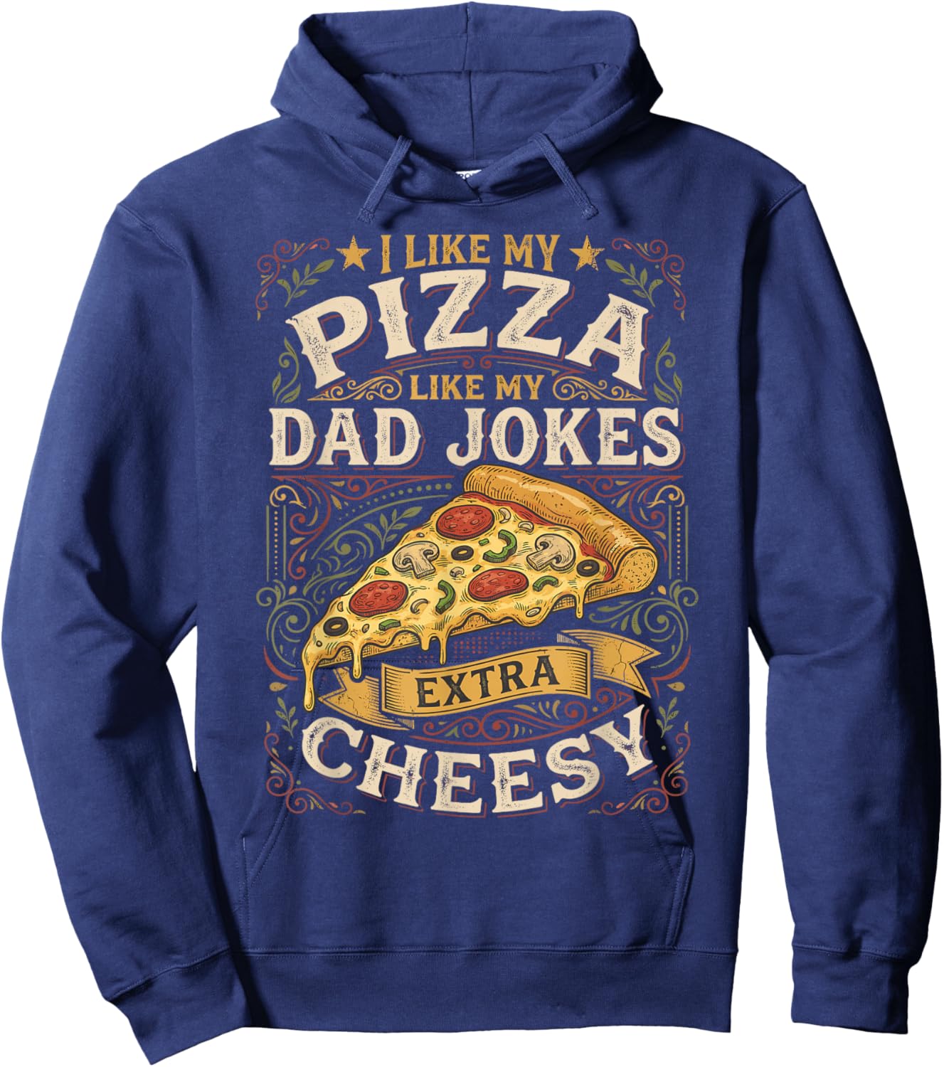 Funny Pizza Dad Jokes for Father Hoodie - Hoodie | Navy