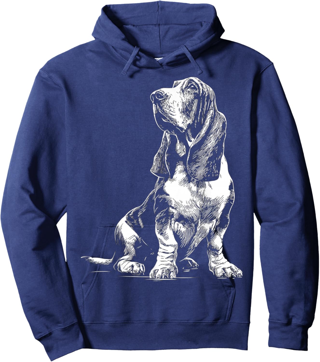 Basset Hound Hoodie - Hoodie | Navy