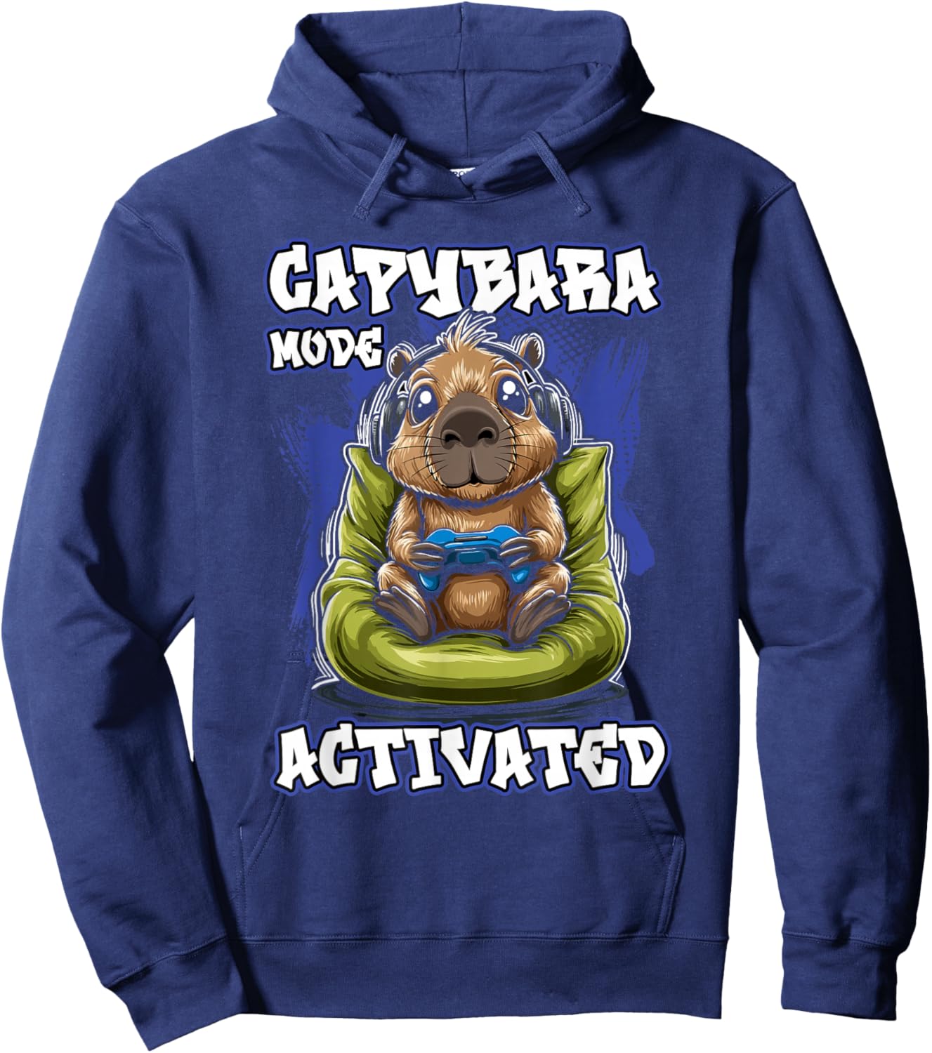 Funny Gaming Capybara | Gamer Hoodie - Hoodie | Navy