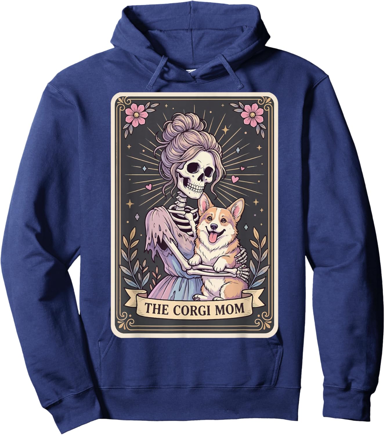 The Corgi Mom Tarot Card Hoodie - Hoodie | Navy