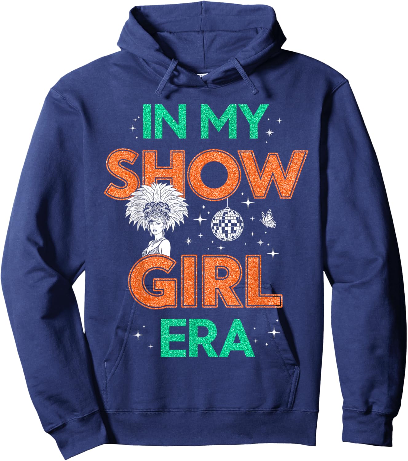 Vintage Girls Women Funny Hoodie - Hoodie | Navy