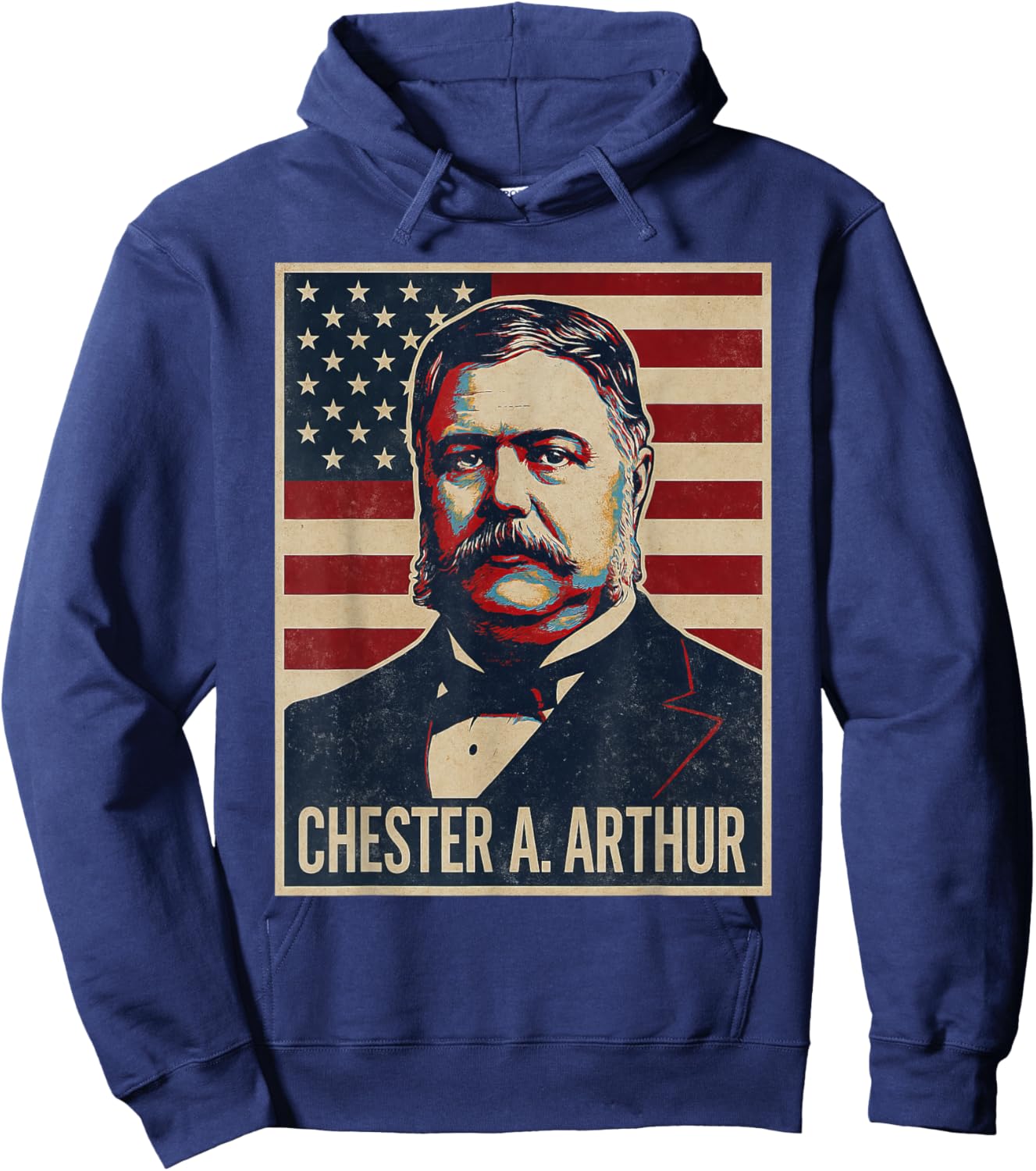 Chester A. Arthur Portrait Hoodie - Hoodie | Navy
