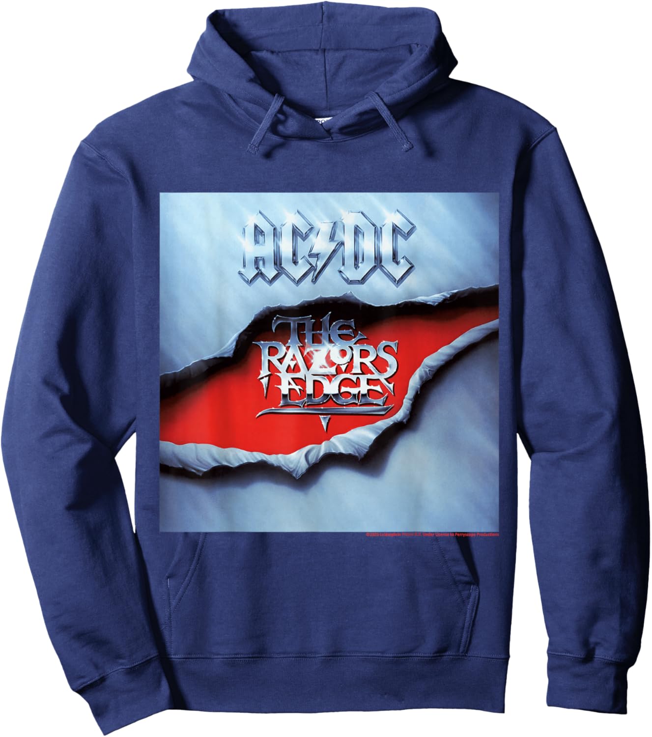 AC/DC Music Band The Razors Edge Iconic Design Hoodie - Hoodie | Navy