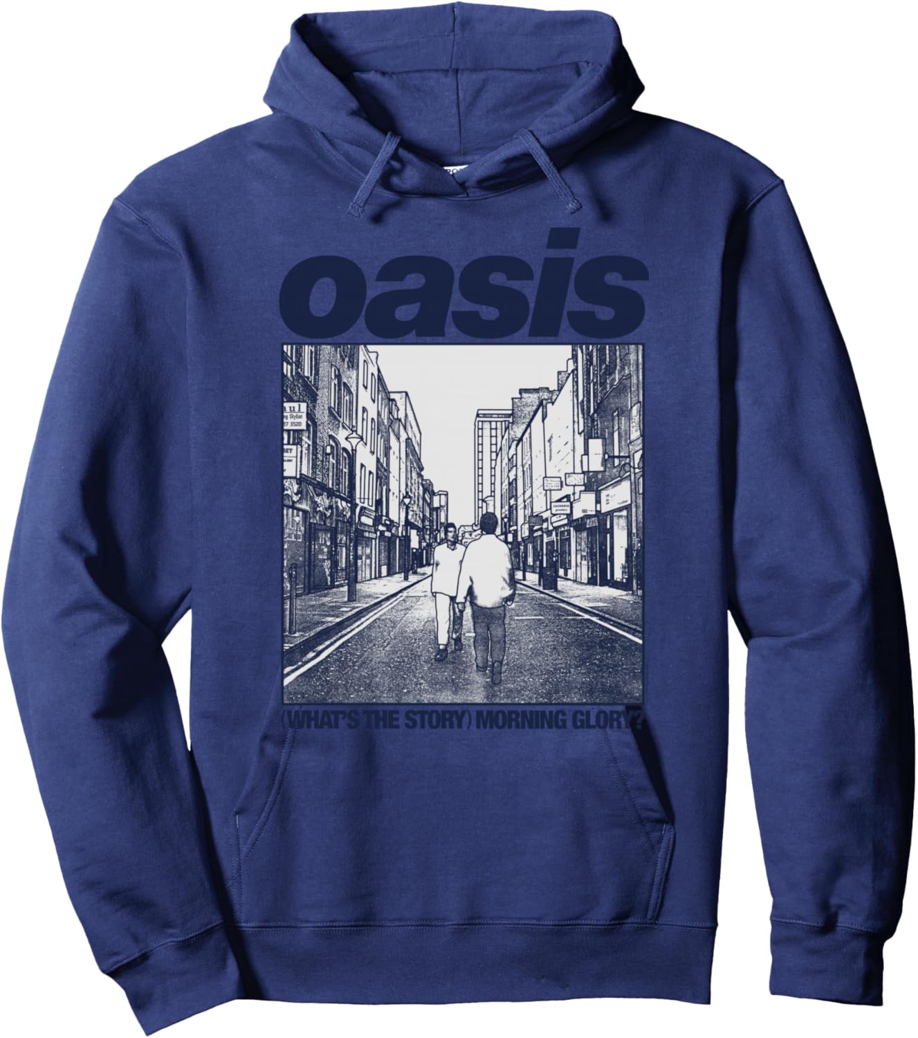 Oasis – Amazon Exclusive WTSMG In Grey Hoodie - Hoodie | Navy