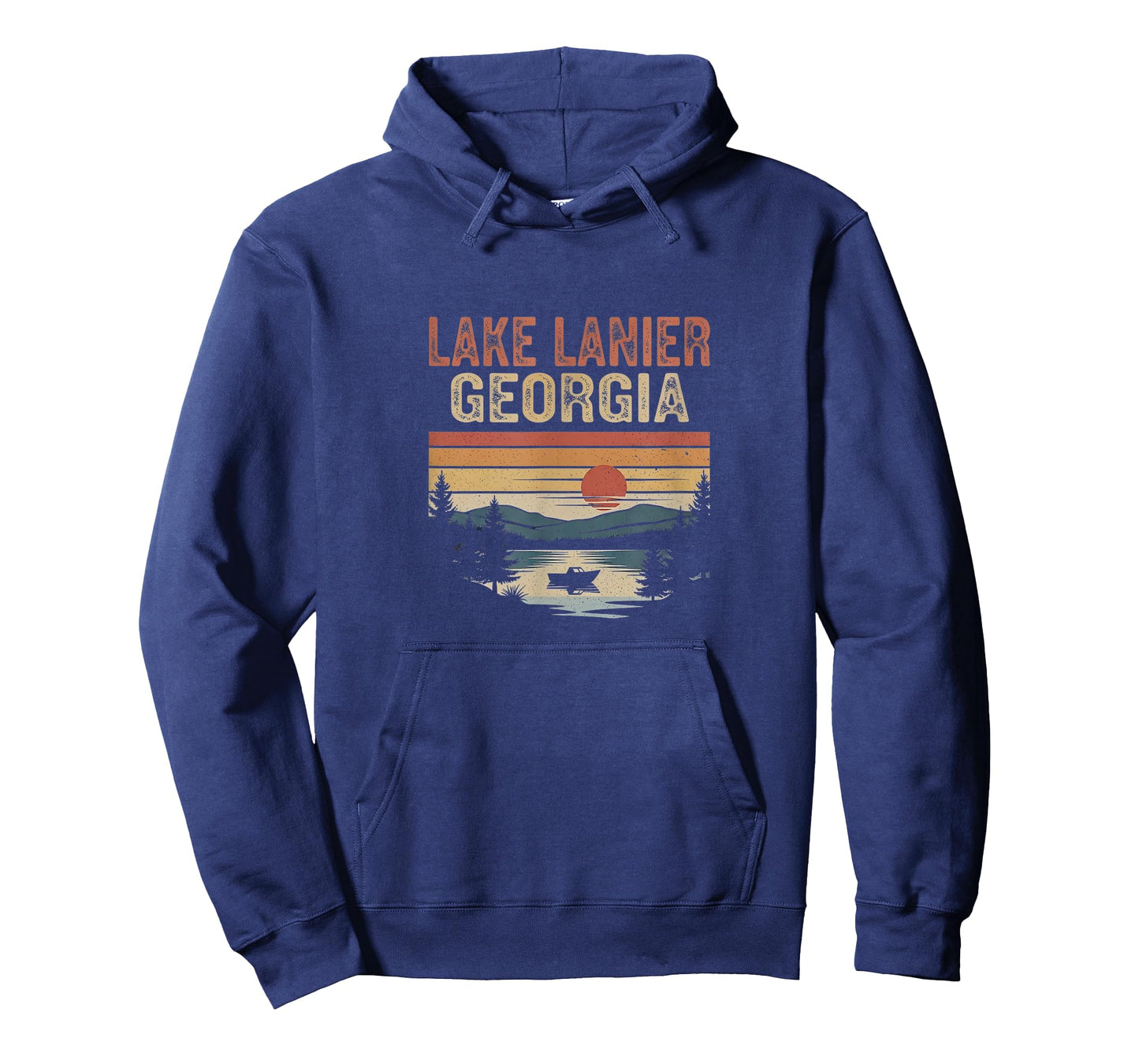 Retro Lake Lanier Georgia Art Design T-Shirt