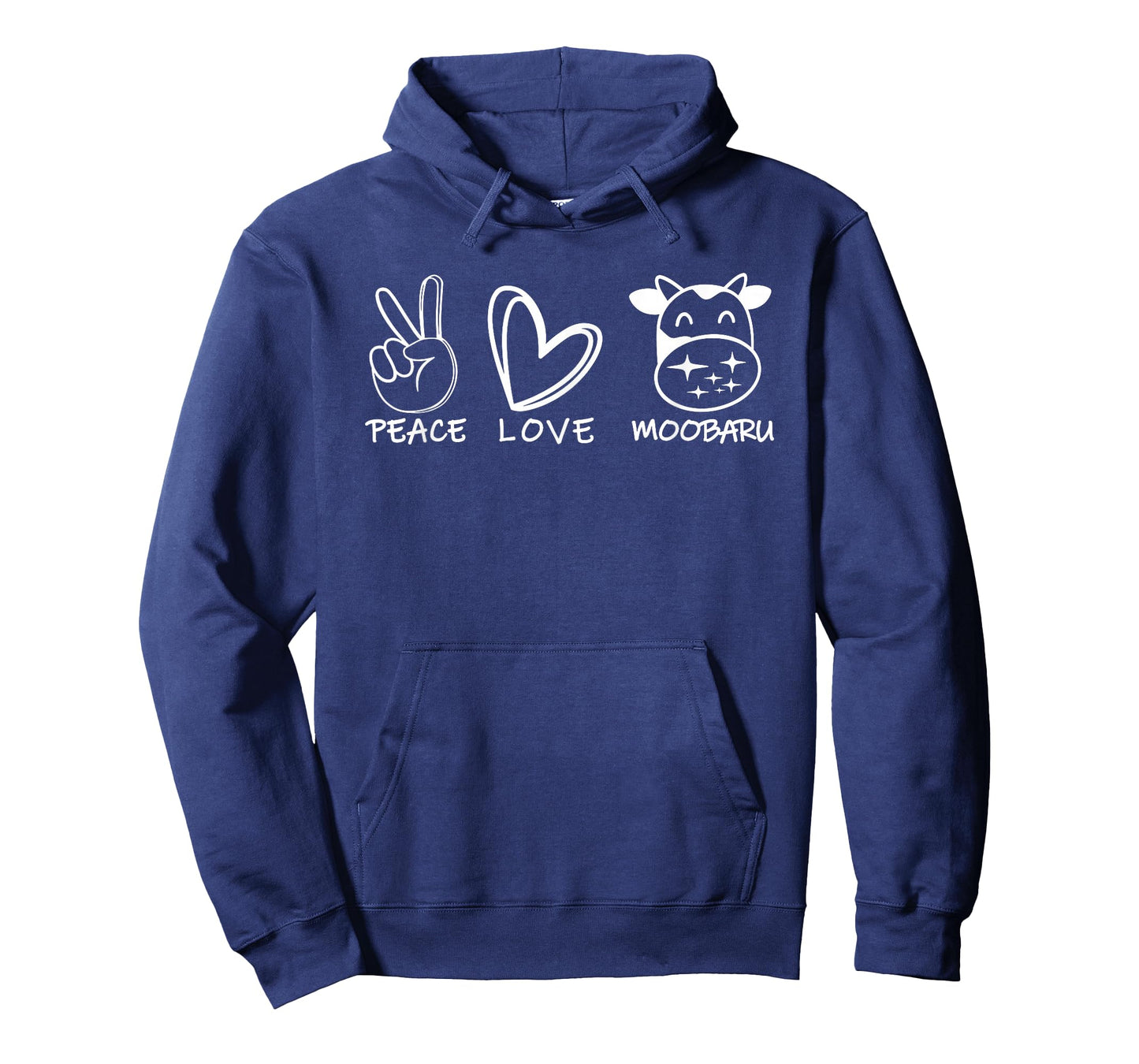 Peace Love Moobaru Funny for Men Women T-Shirt