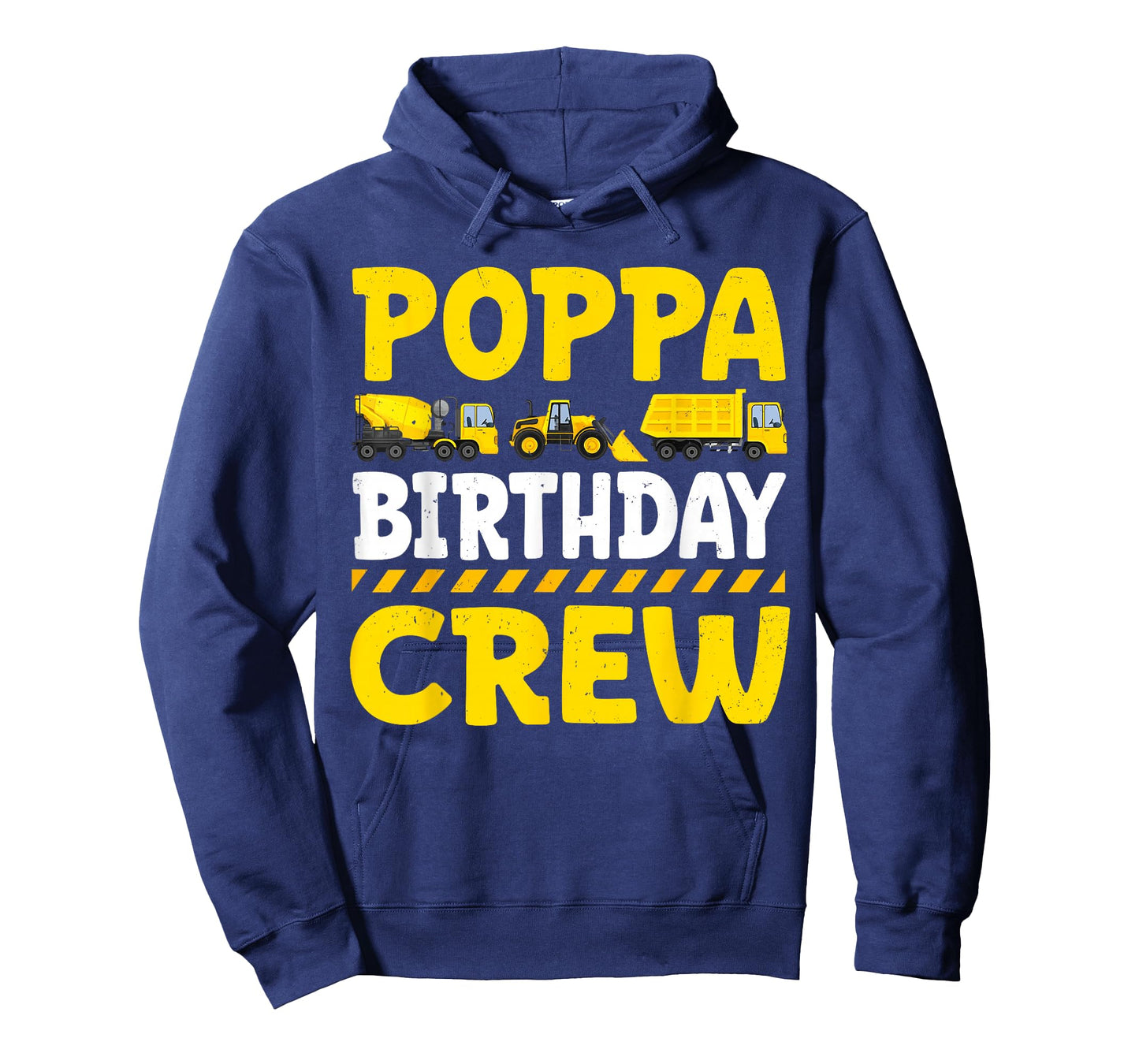 Poppa Birthday Crew Construction Truck T-Shirt