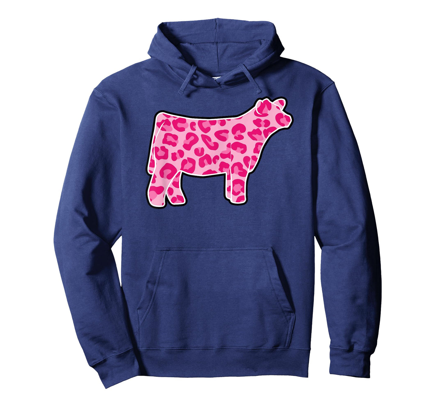 Cow Show, Show Steer Girl Cheetah Pink T-Shirt