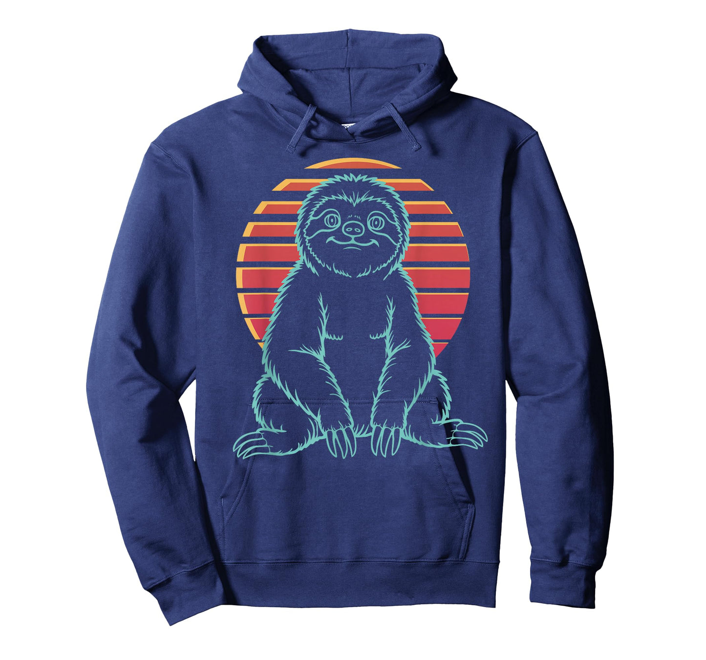 Sloth Lover Animal Retro Synthwave 80s T-Shirt