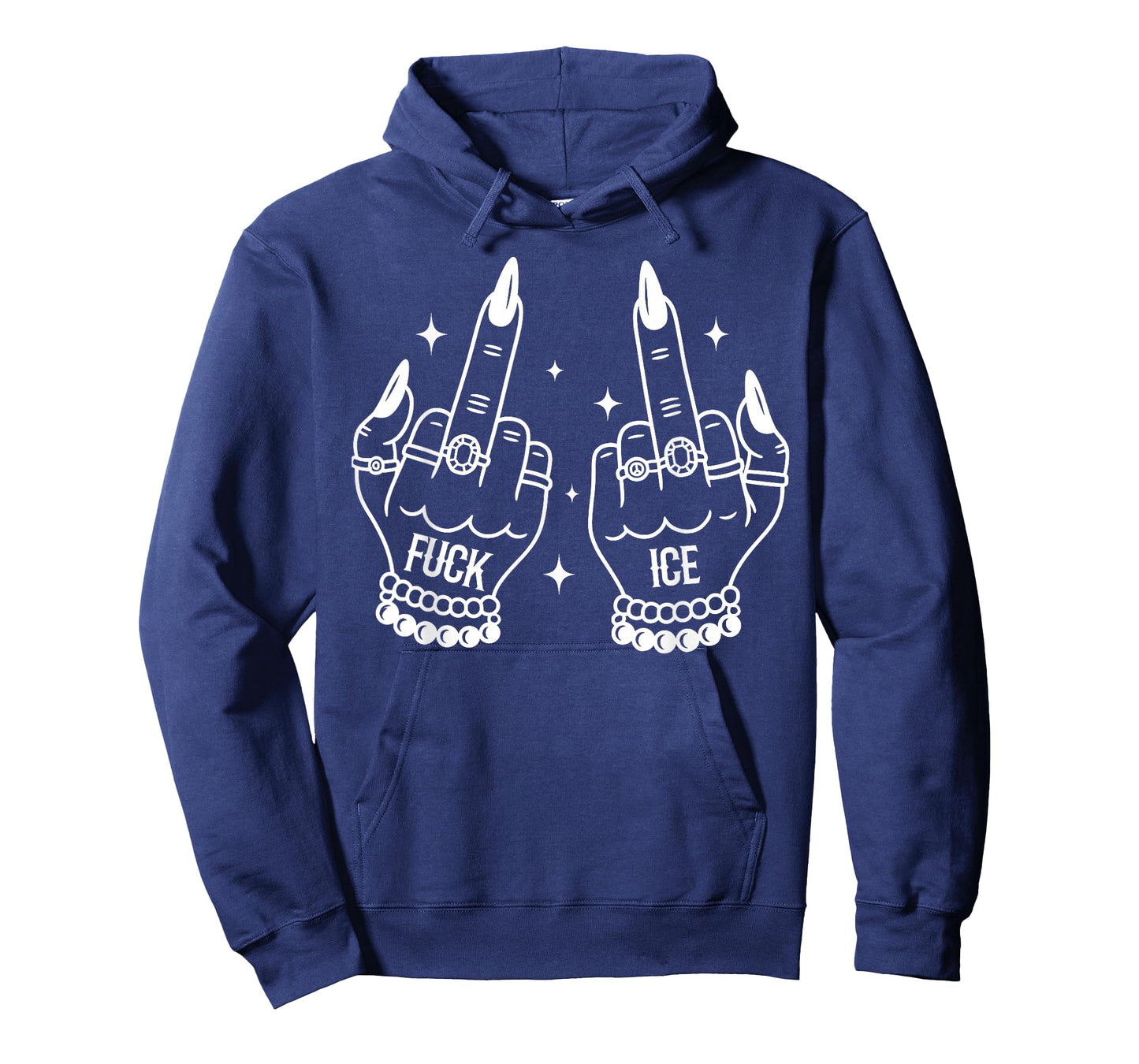 Fuck ICe Skeleton Hand T-Shirt