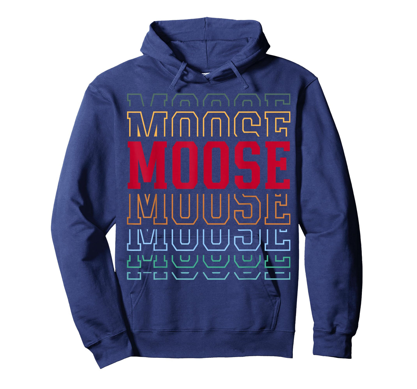 Moose Layered Text Costume Animal Lover T-Shirt