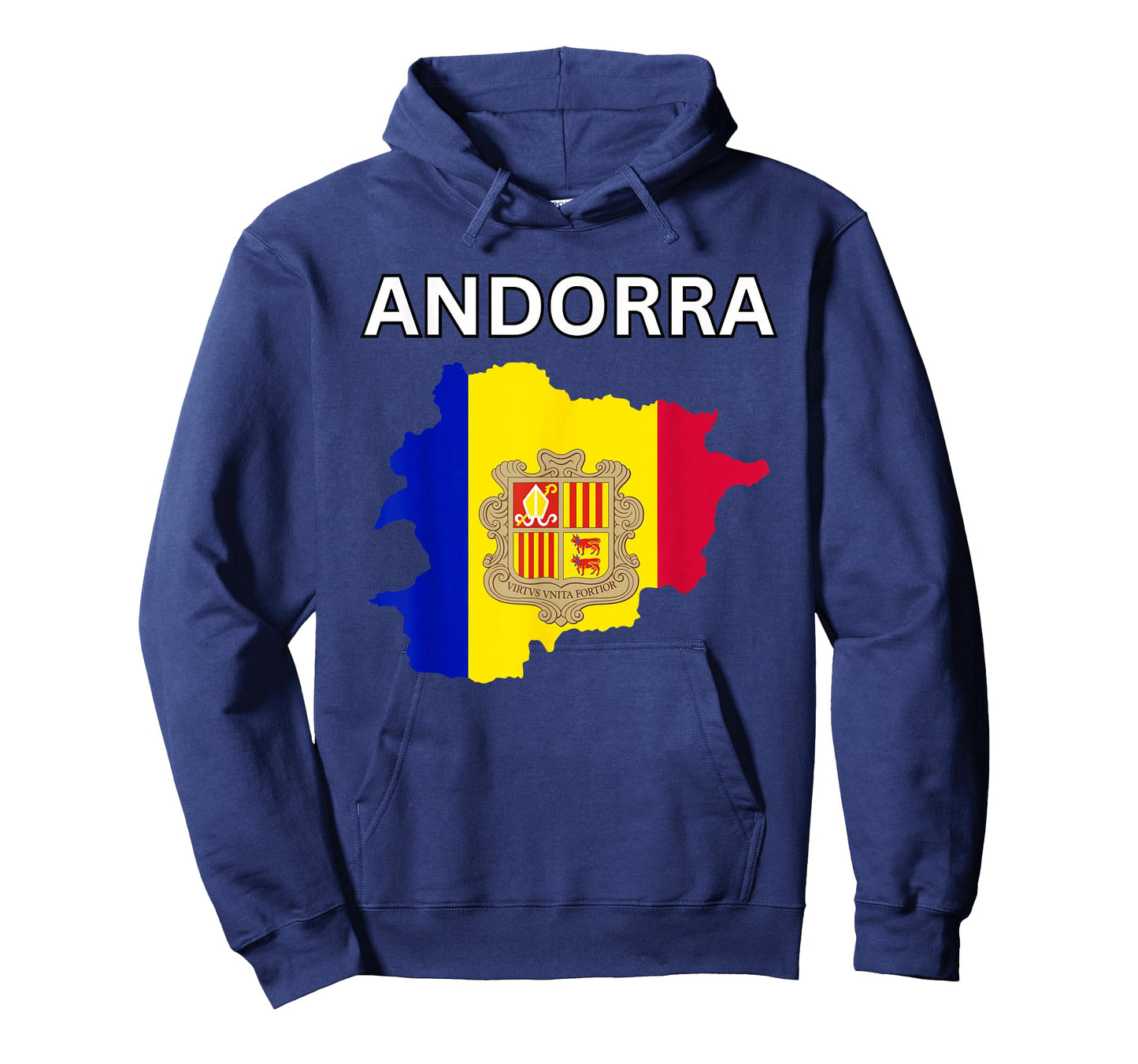 Andorra Flag Map T-Shirt