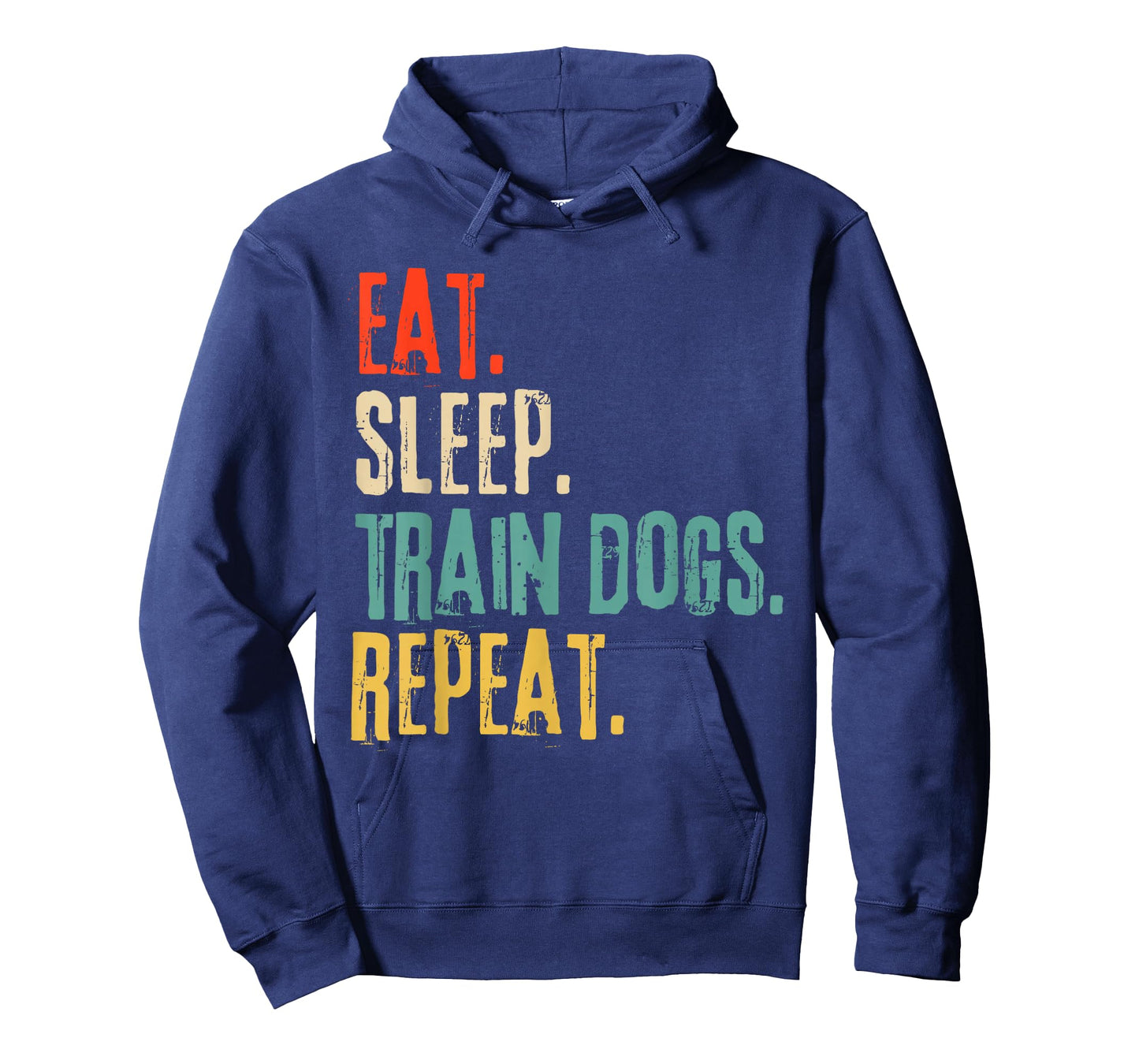 Eat Sleep Train Dogs Repeat Funny Retro T-Shirt