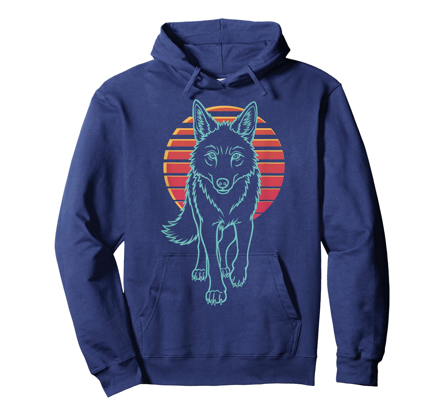 Coyote Lover Animal Retro Synthwave 80s T-Shirt