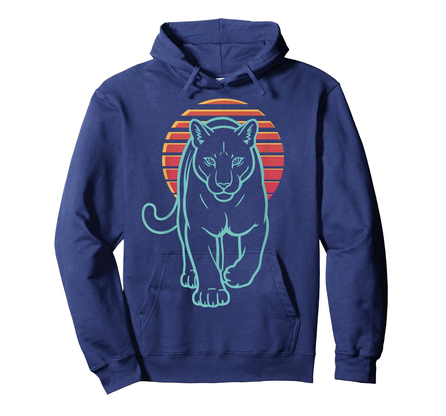 Cougar Animal Retro Synthwave 80s T-Shirt