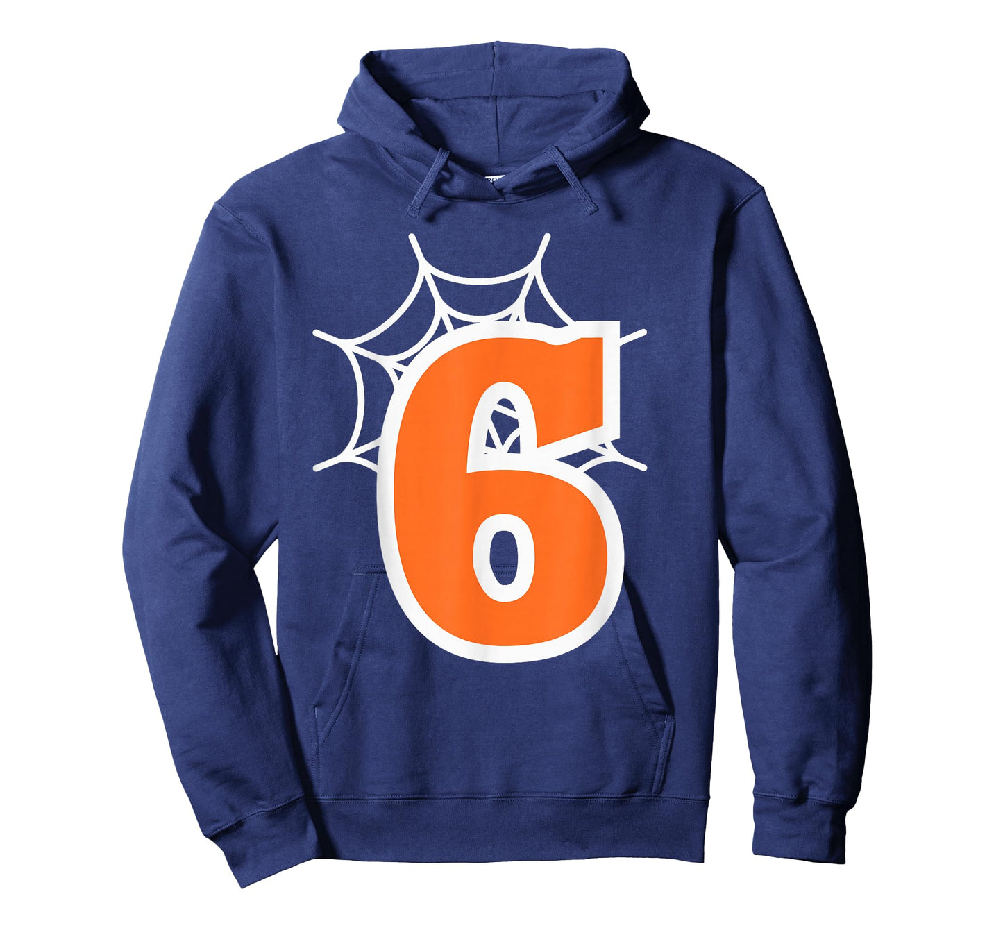 Number 6 Spider Web Six Seven Halloween T-Shirt