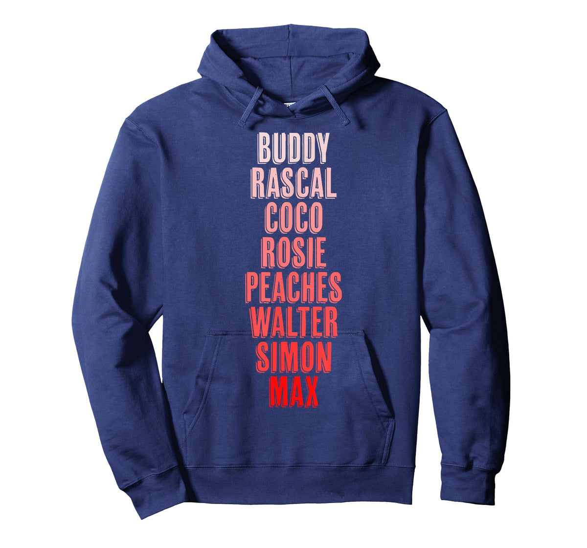 Colorful Dogs Name List T-Shirt