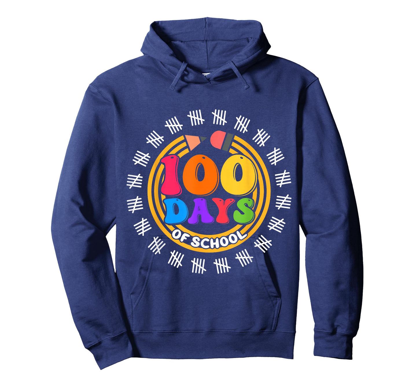 100 Days of School Tally Marks Pencils T-Shirt