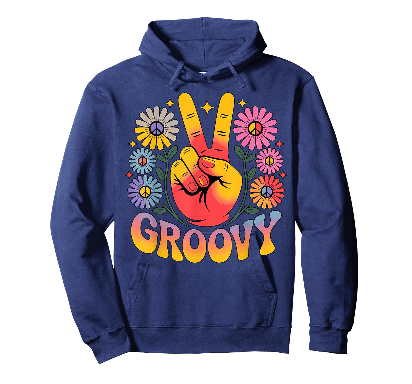 Groovy Peace Sign Hippie 80s 90s T-Shirt