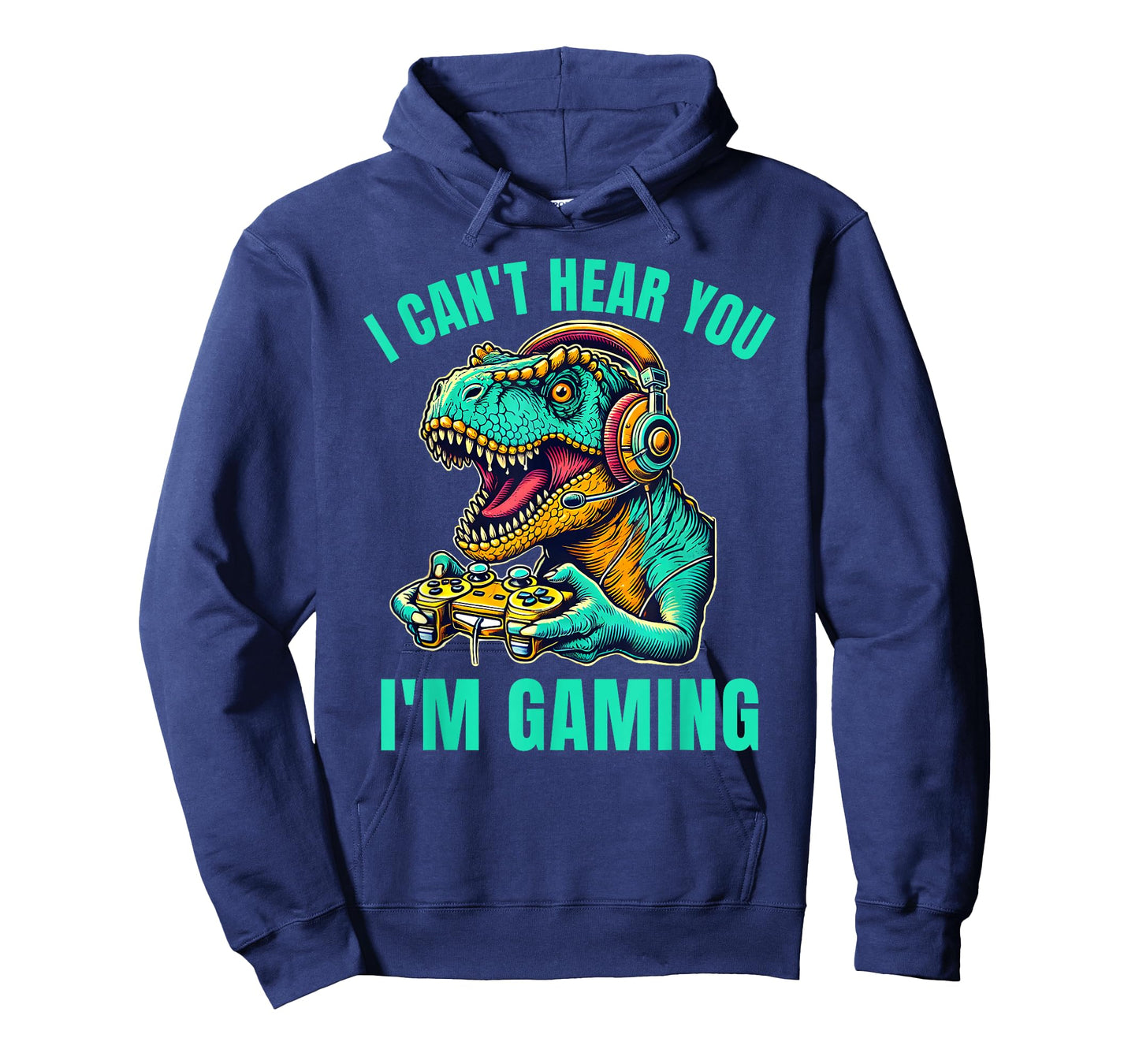 Funny T-Rex I Can't Hear You I'm Gaming T-Shirt
