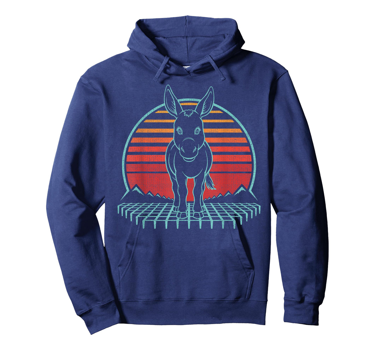 Donkey Lover Animal Retro Vintage 80s T-Shirt