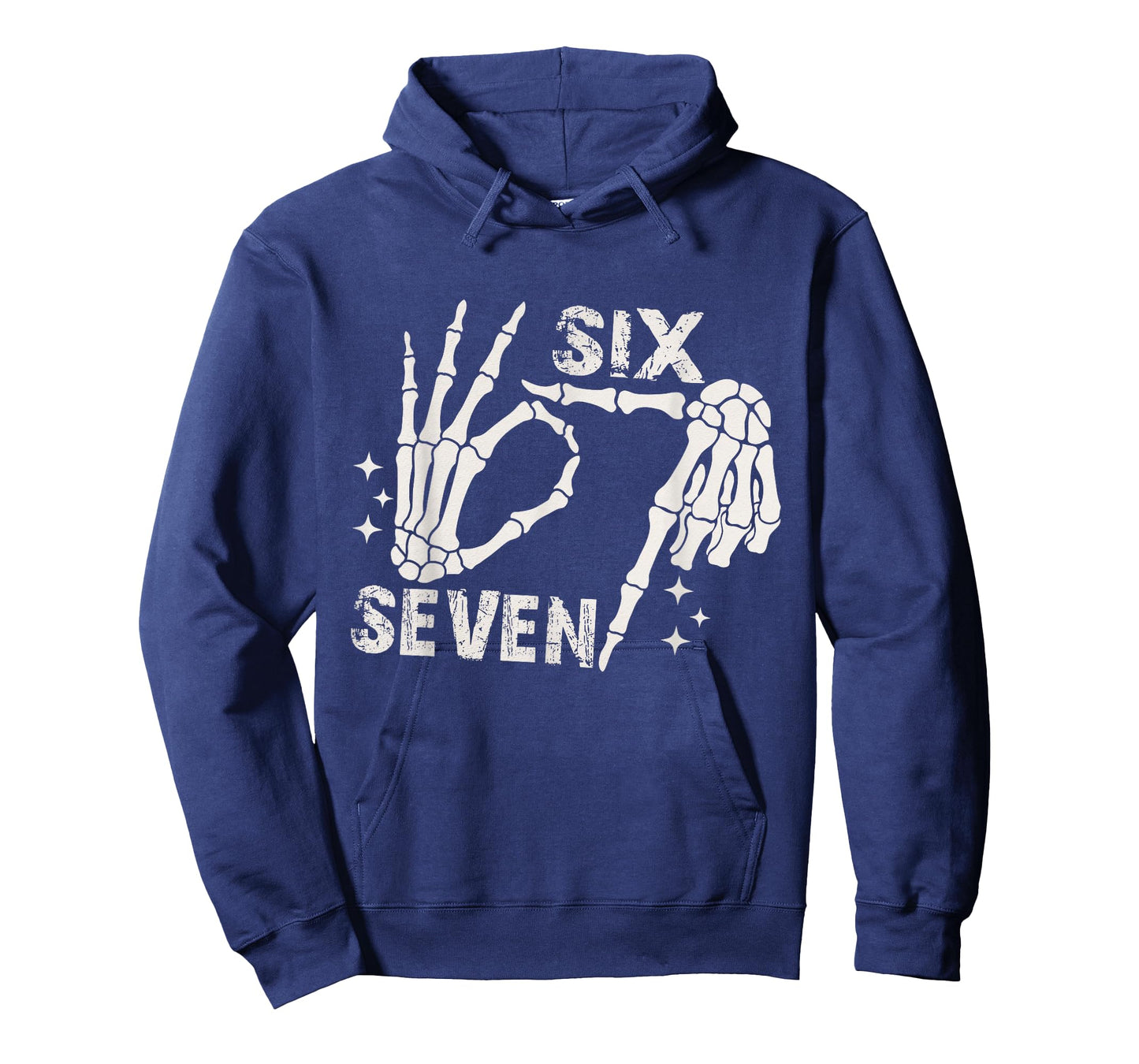 Six Seven 6 7 Meme Skeleton Hands Sign T-Shirt