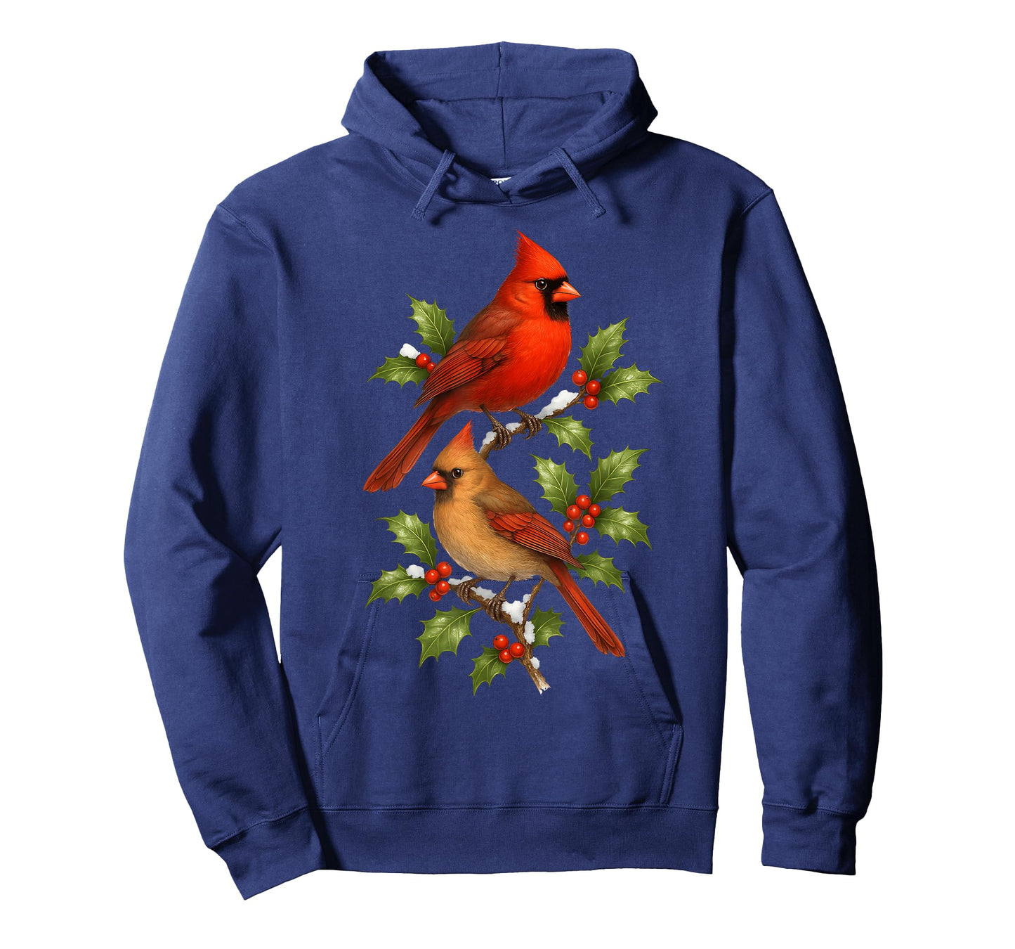 Cardinal Birds on Holly Branches T-Shirt
