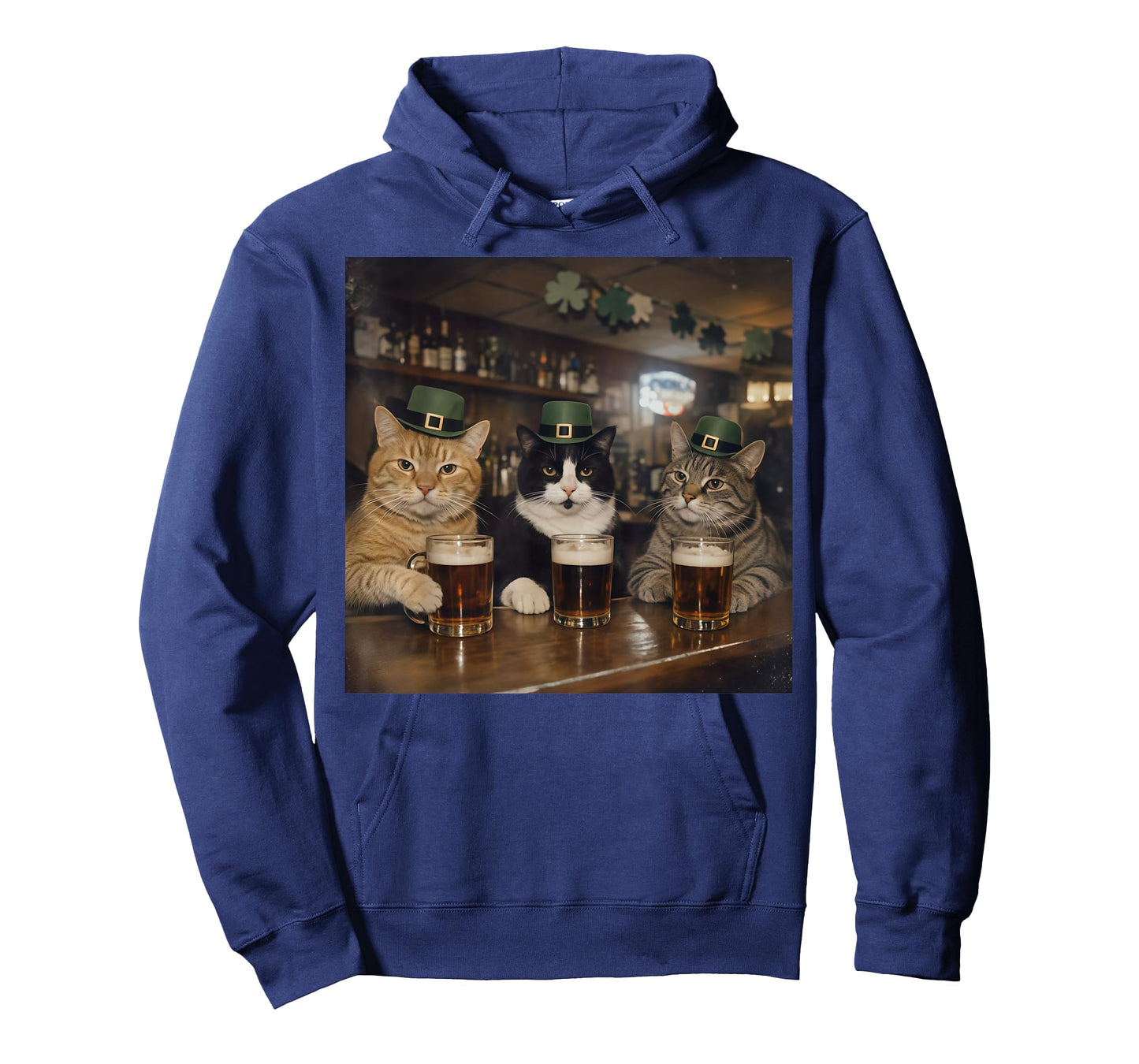 Funny Cat St Patricks Day Design T-Shirt