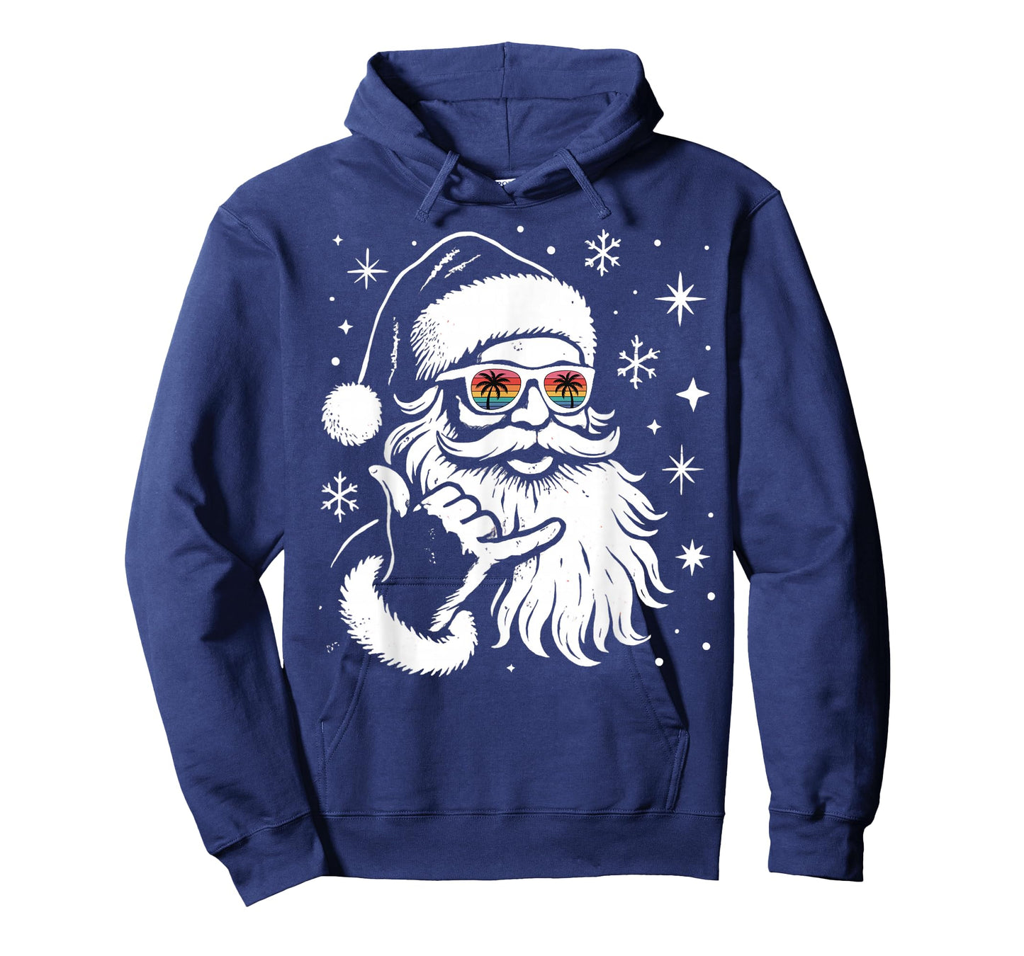 Hanging Loose Tropical Sunglasses Santa T-Shirt