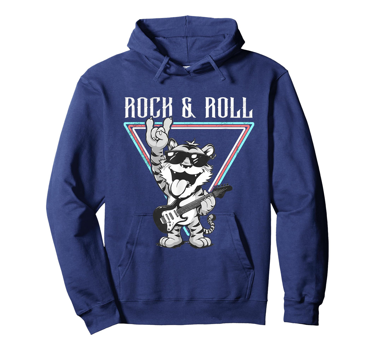 Rock & Roll Cool Tiger Playing Guitar T-Shirt