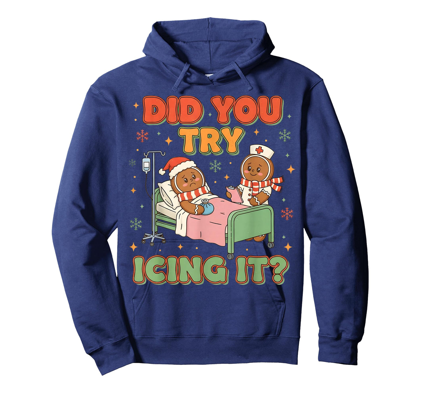 Funny Christmas Gingerbread Nurse Humor T-Shirt