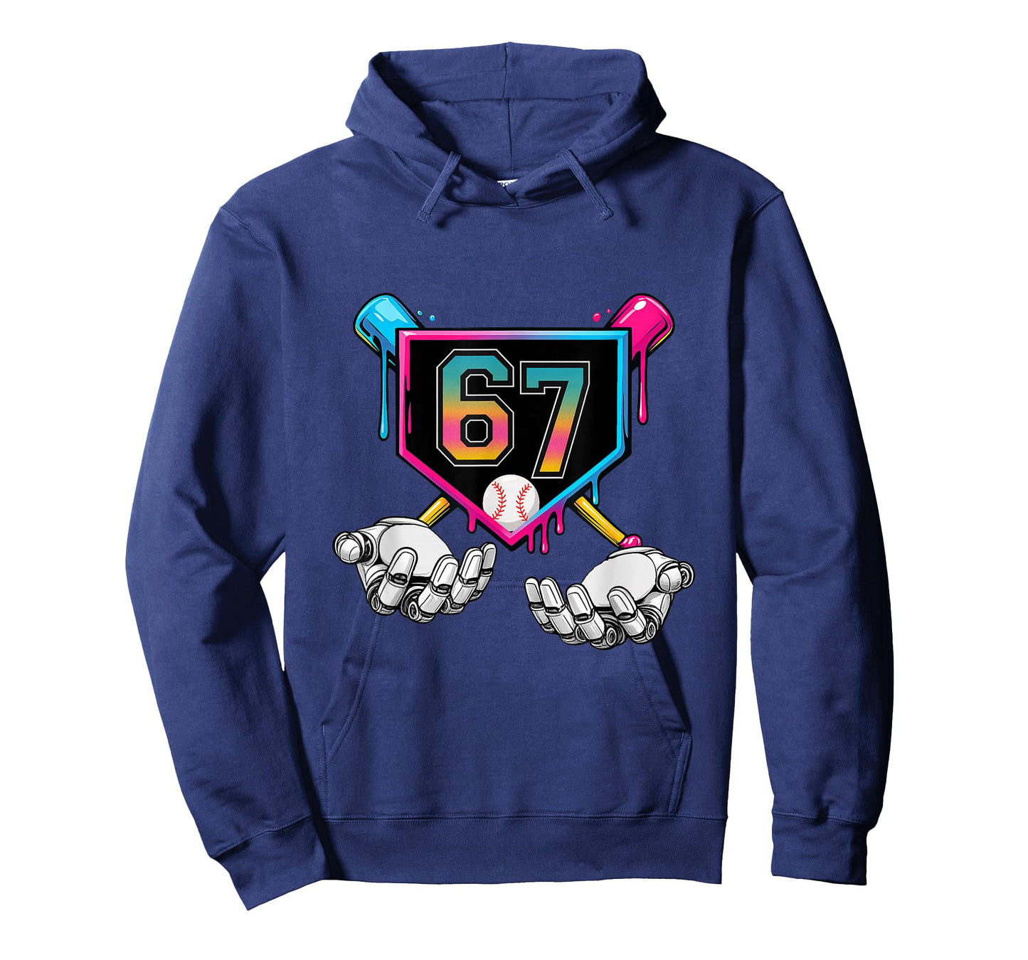 67 Baseball Robot Hands Meme T-Shirt