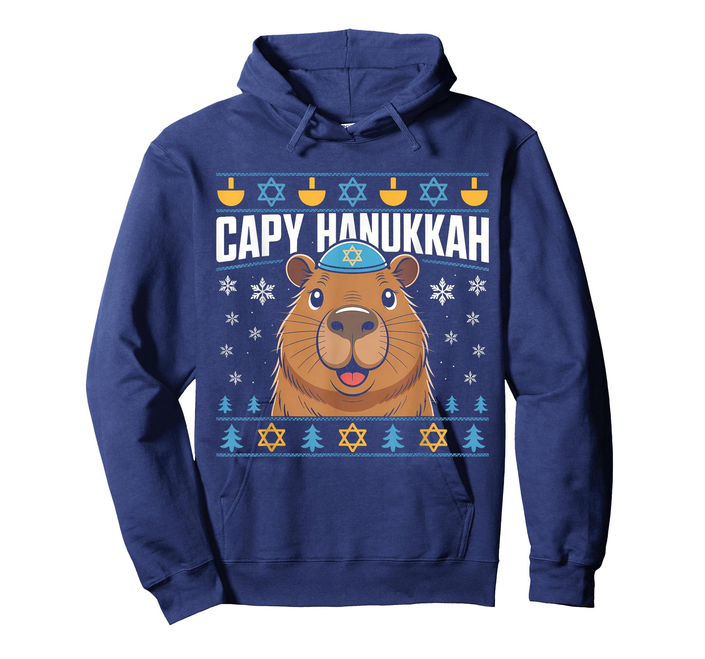 Capy Hanukkah Capybara Humor Art T-Shirt