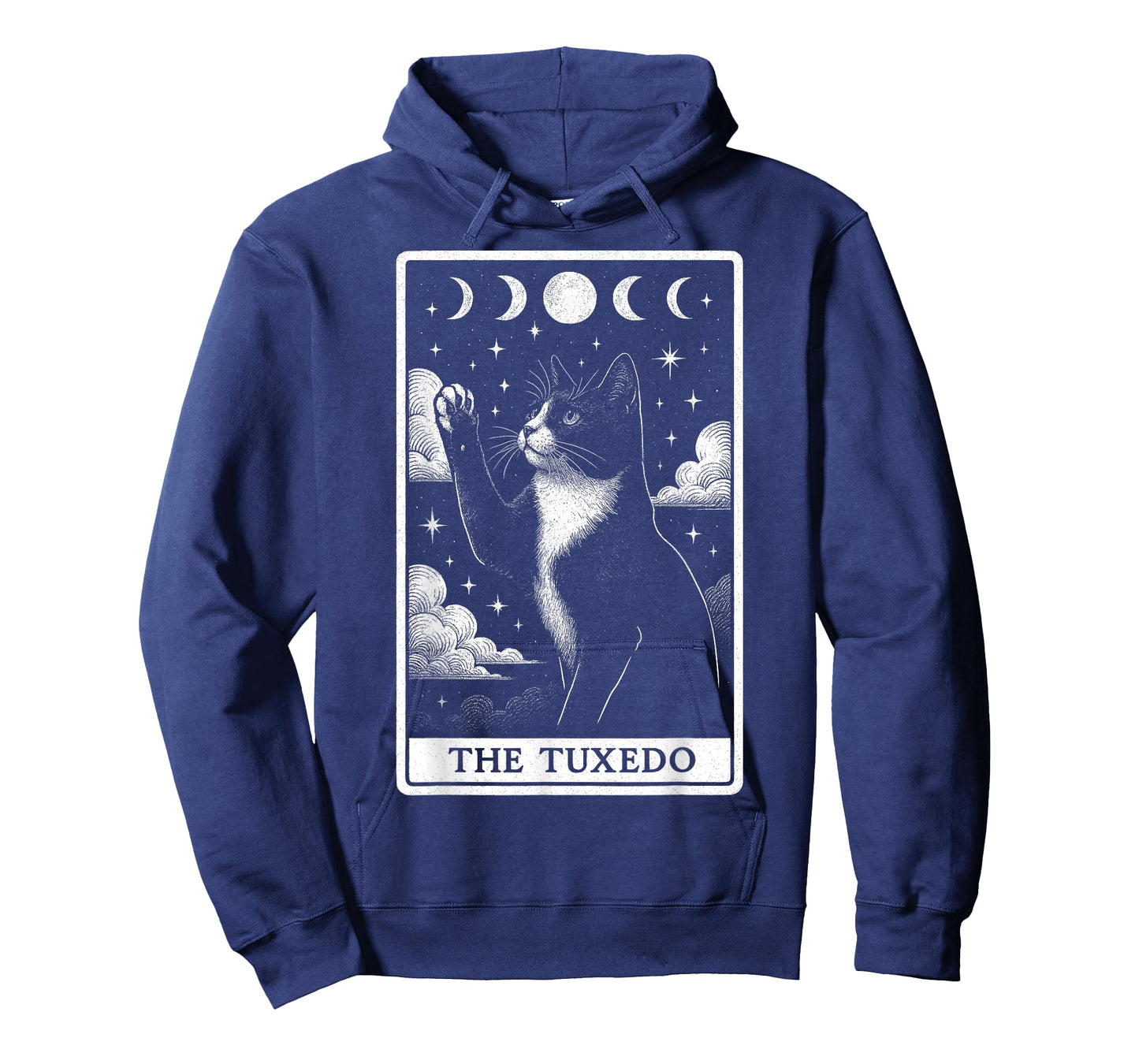 The Tuxedo Cat Tarot Card Witchy Moon T-Shirt
