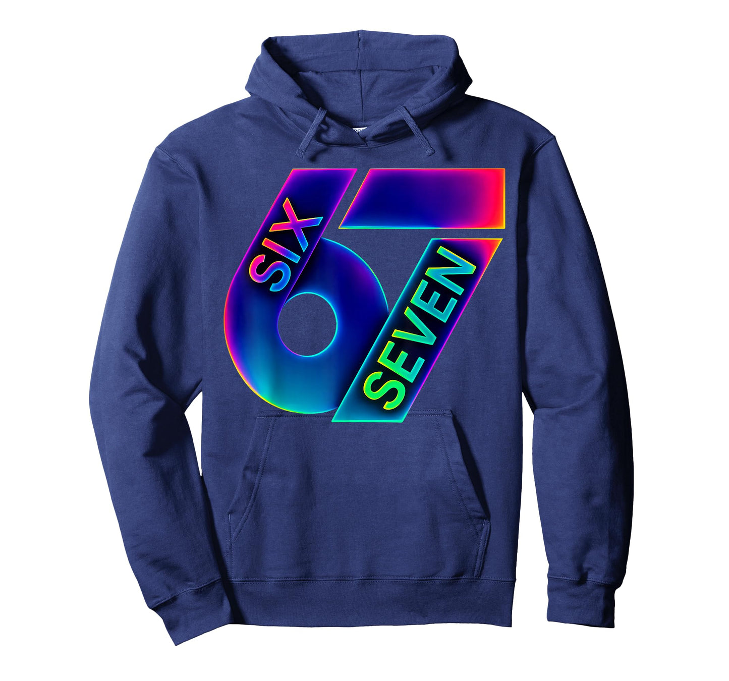 Fun Six Seven 6 7 Meme Colorful Design T-Shirt
