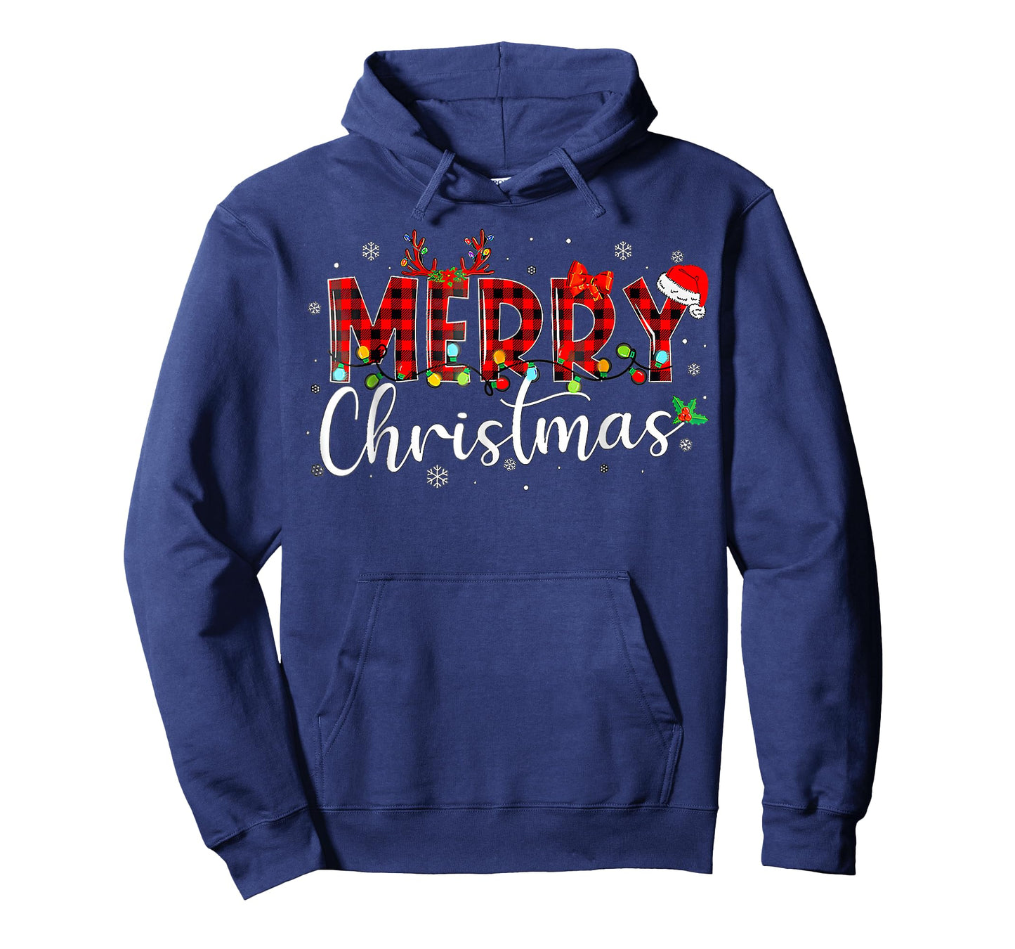 Merry Christmas Buffalo Plaid T-Shirt