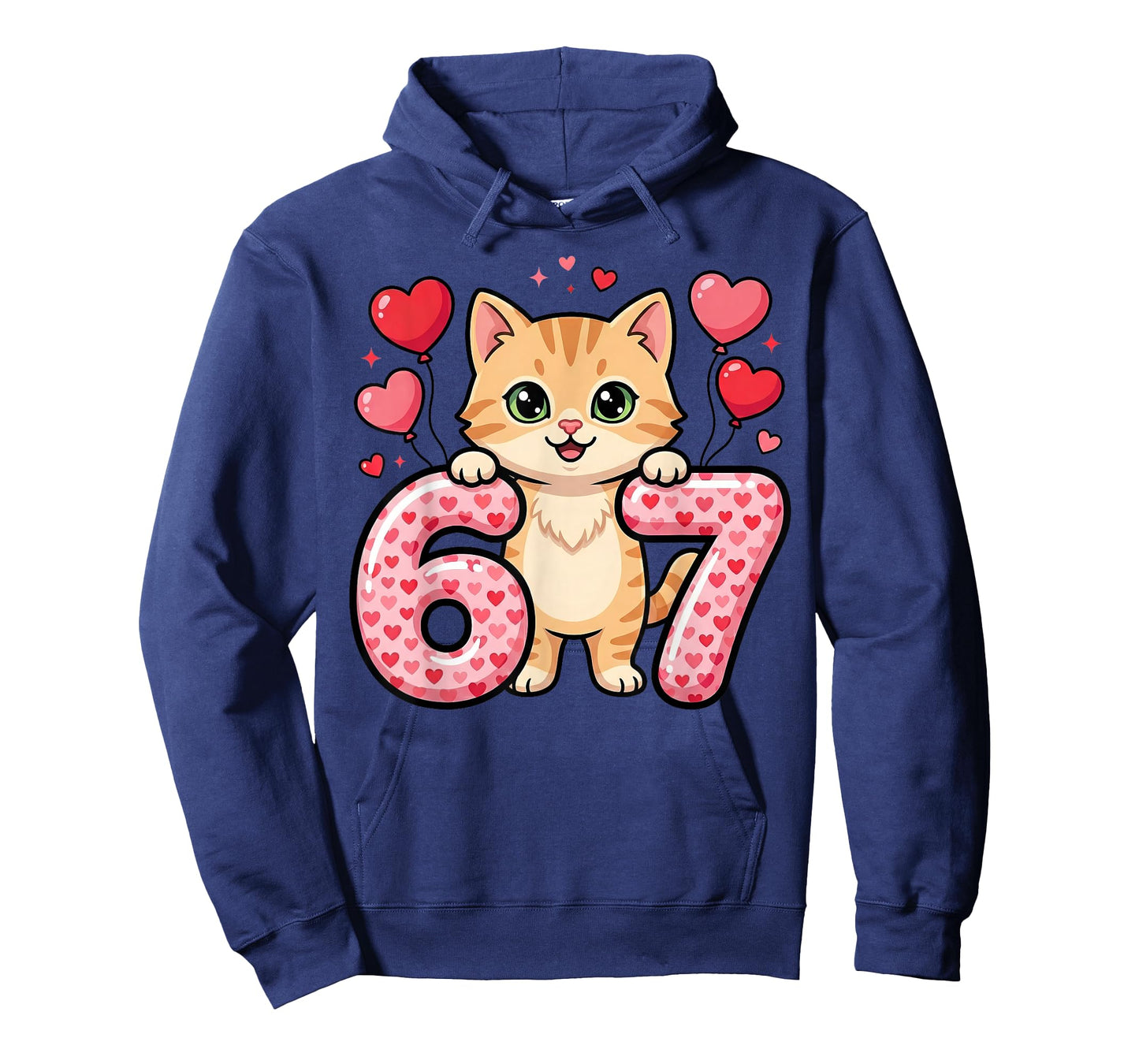 Cute Kitty 67 Heart Cat Love T-Shirt