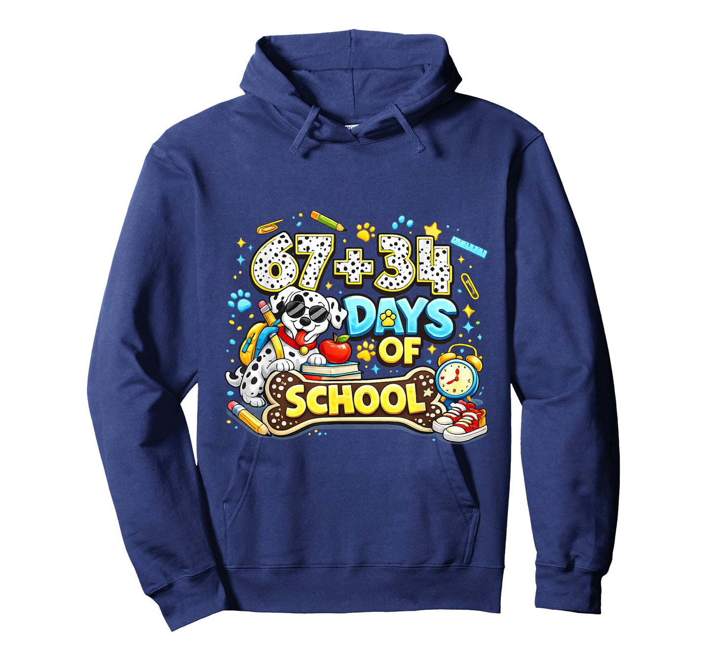 67+34 Days of School Graphic T-Shirt