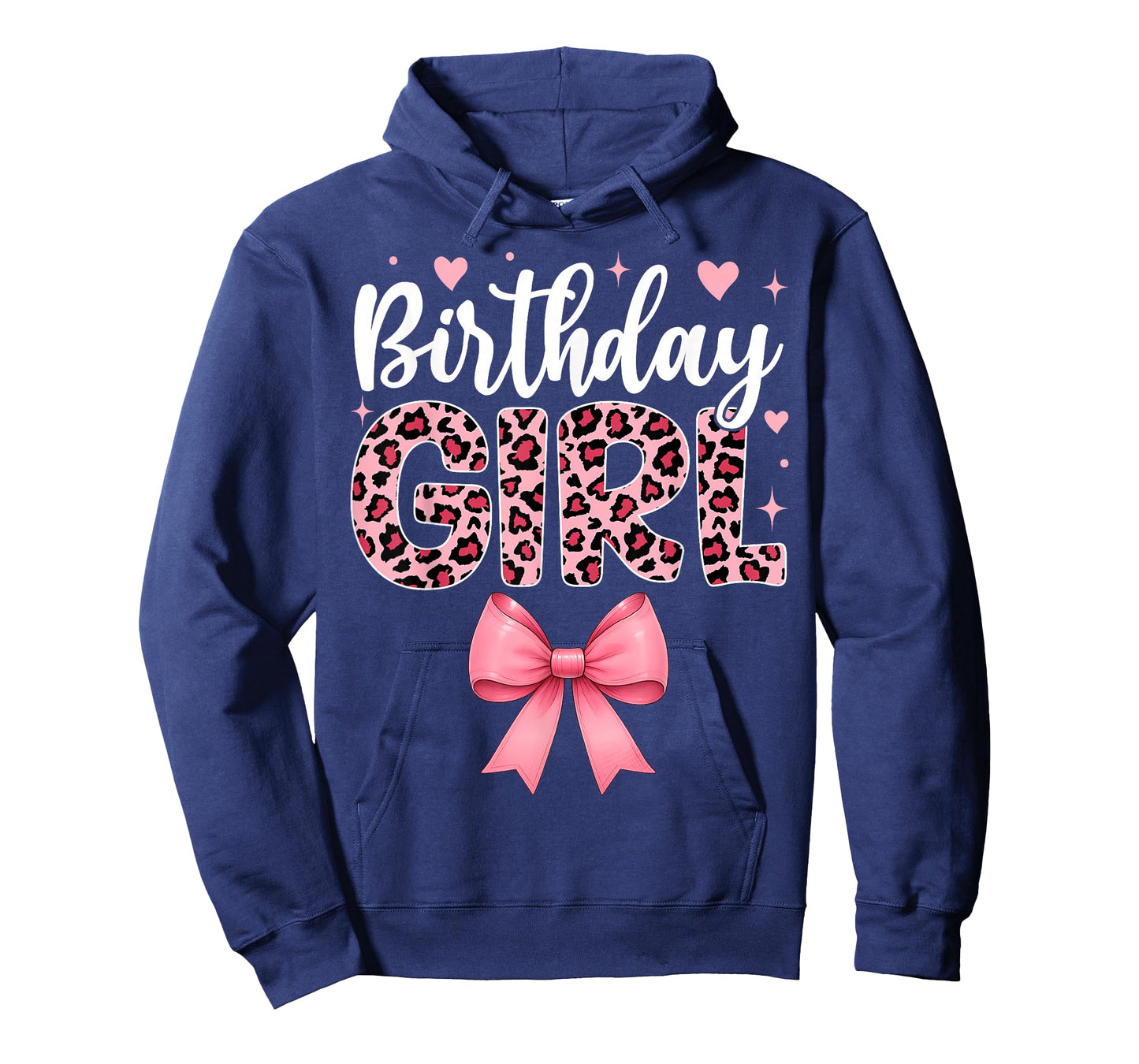 Coquette Bow Leopard Birthday Girl T-Shirt