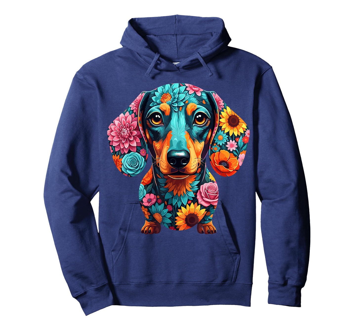 Dachshund Flower Funny Dog T-Shirt
