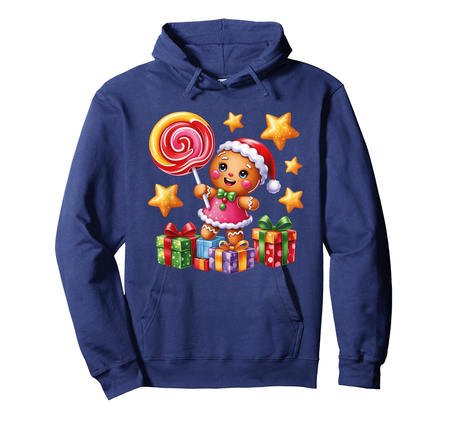 Gingerbread Santa Lollipop Holiday Fun T-Shirt