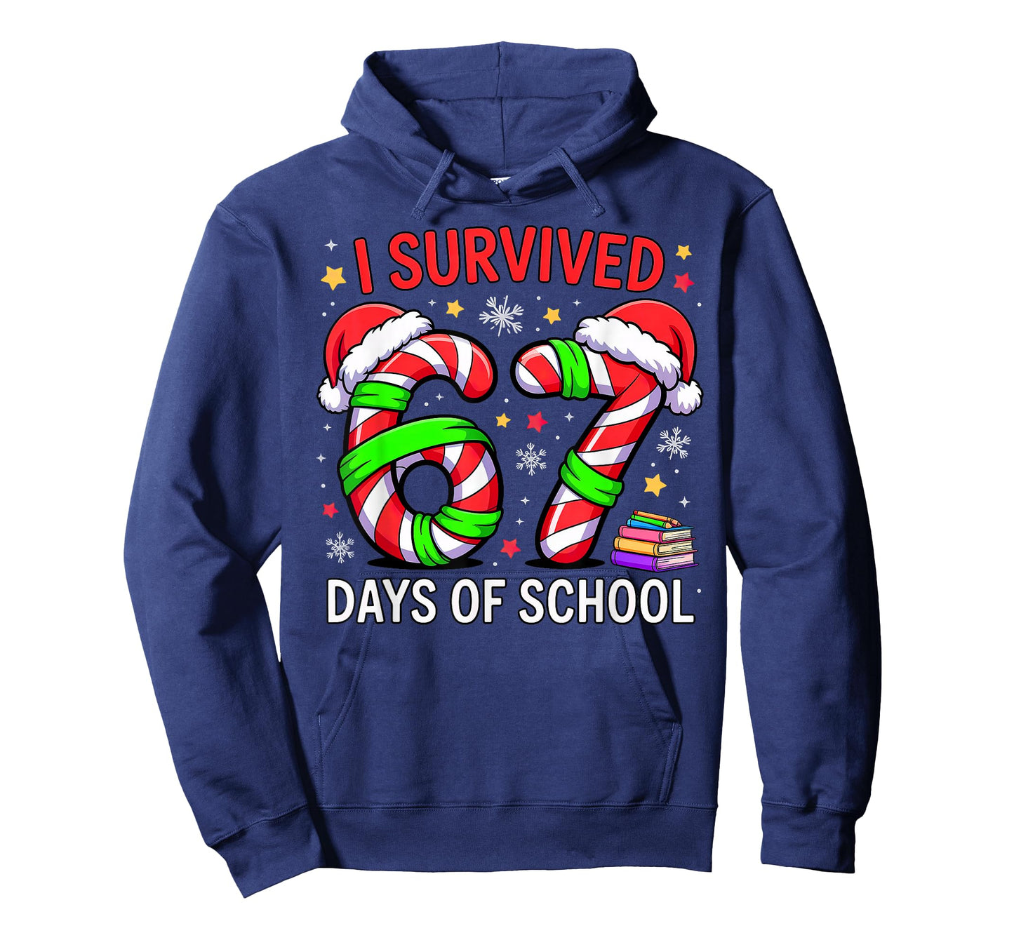 I Survived 67 Days of School Christmas T-Shirt