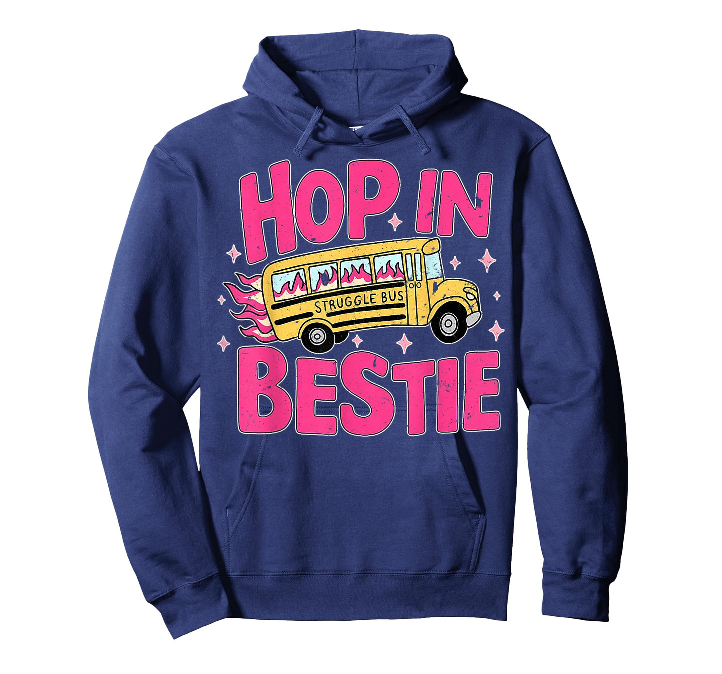 Hop in Bestie Funny Struggle Bus T-Shirt