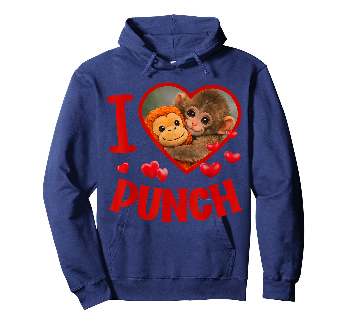 I Love Punch Cute Baby Monkey Punch T-Shirt