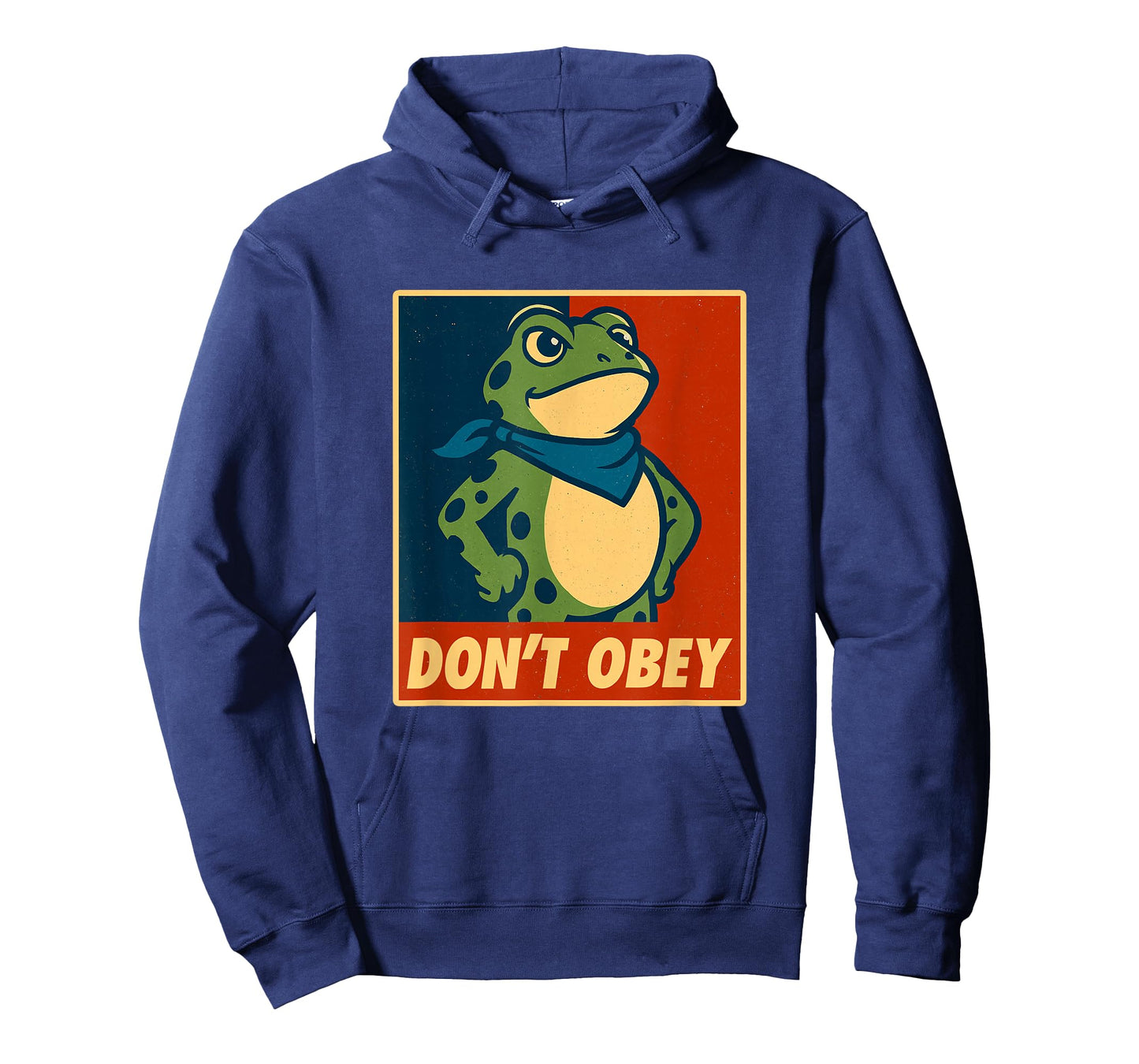 Don't Obey Frog Retro Protest Poster T-Shirt