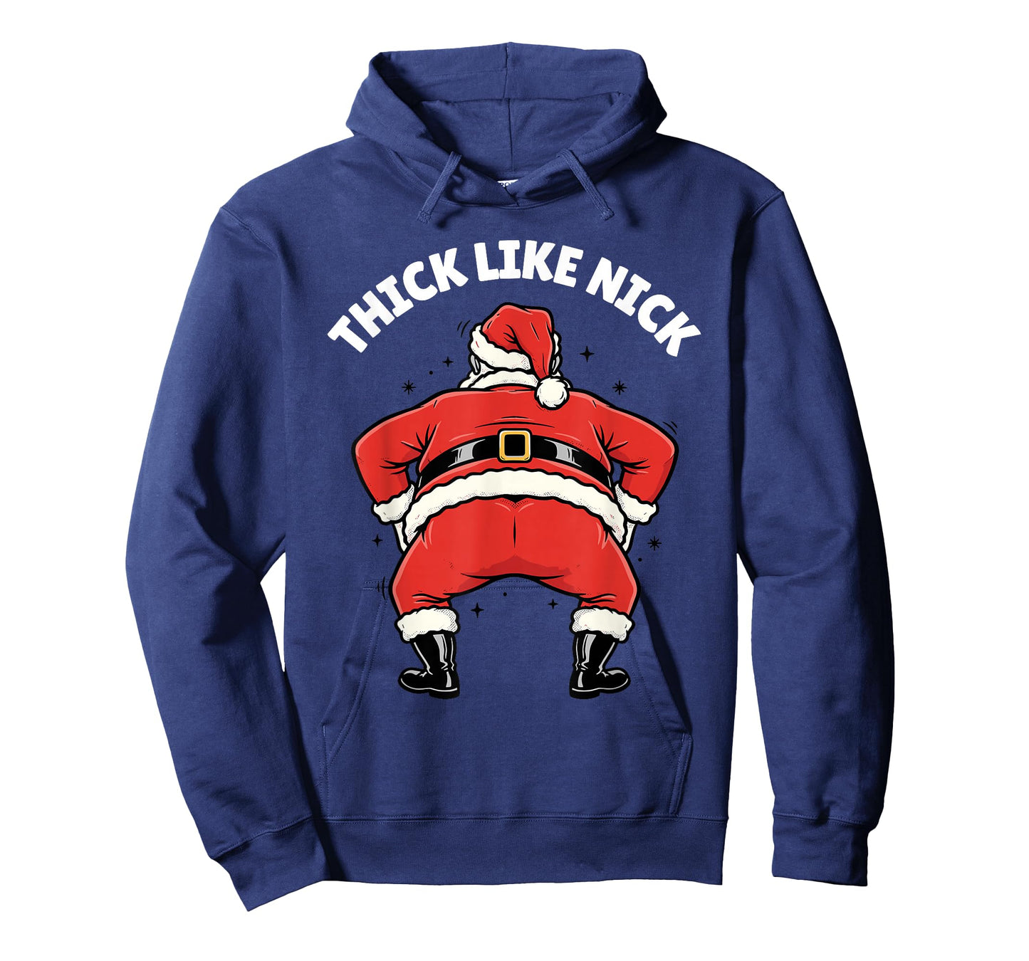 Thick Like Nick Funny Christmas Santa T-Shirt