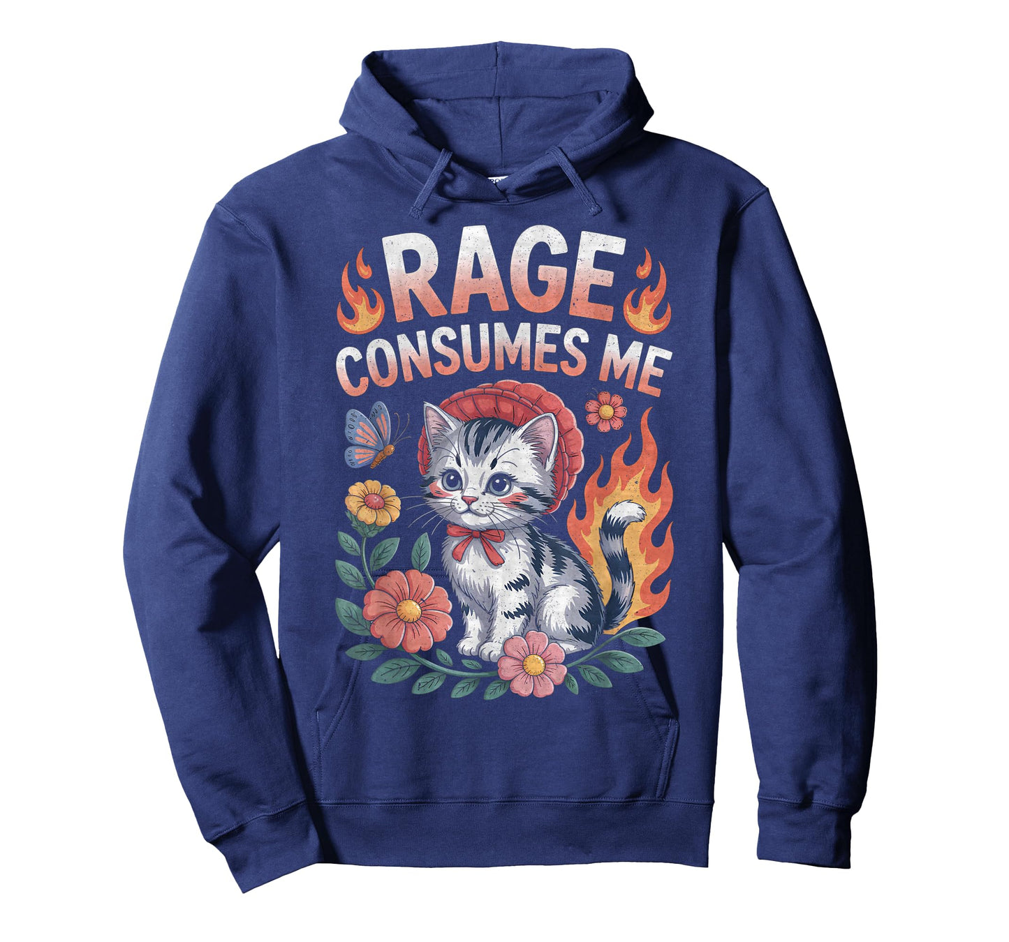 Rage Consumes Me Funny Cat Meme T-Shirt